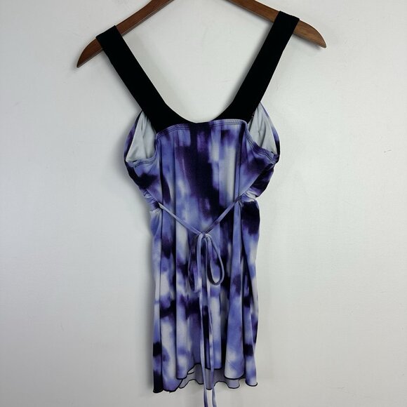 Y2K‎ IZ Byer Babydoll Top Small Purple 90s Style Fairy Whimsigoth Coquette - Picture 3 of 8